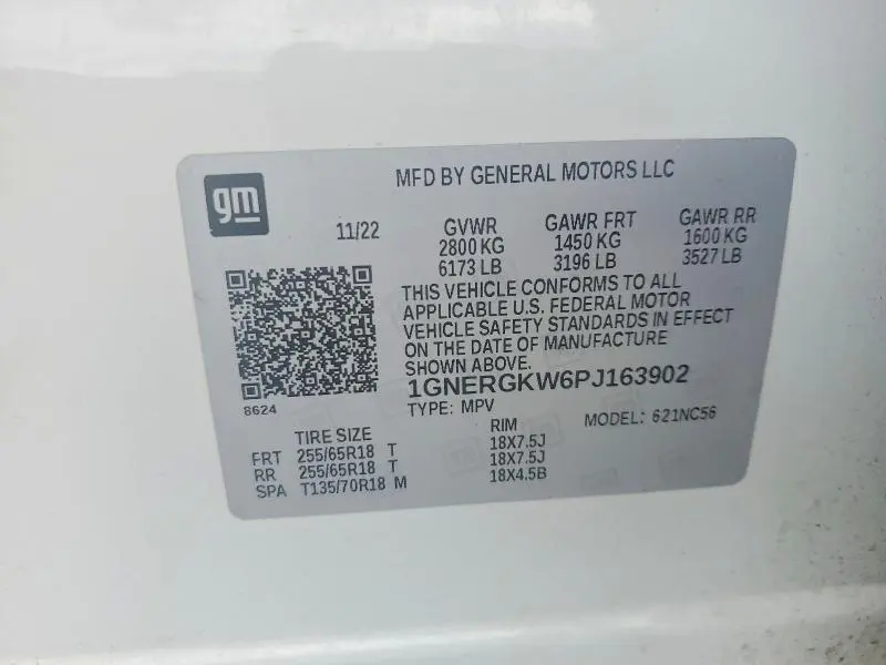2023 CHEVROLET TRAVERSE LT  