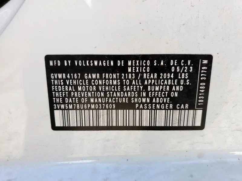 2023 VOLKSWAGEN JETTA S  