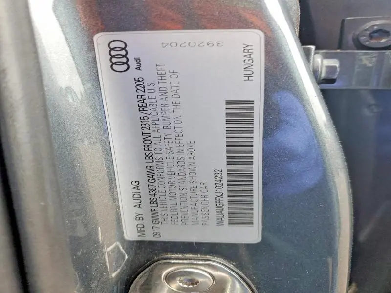 2018 AUDI A3 PREMIUM  