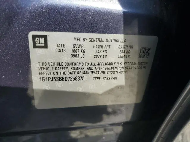 2013 CHEVROLET CRUZE ECO