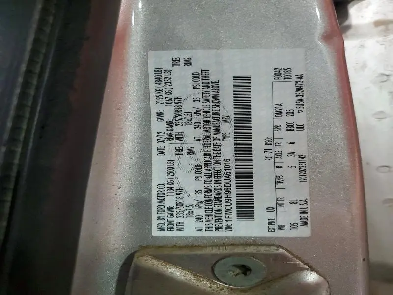 2013 FORD ESCAPE SEL  