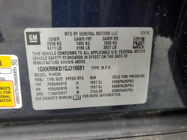 2016 GMC ACADIA SLT-1  