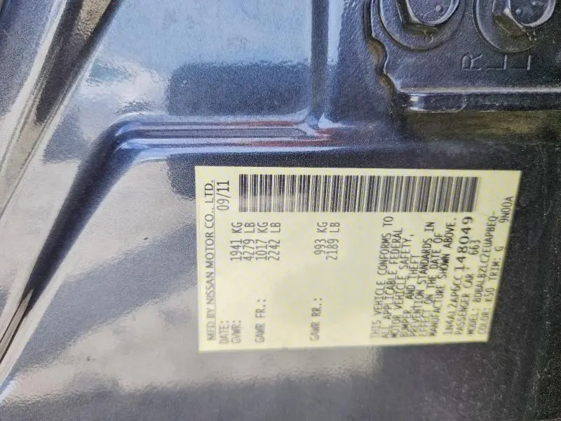 2012 NISSAN ALTIMA 2.5  