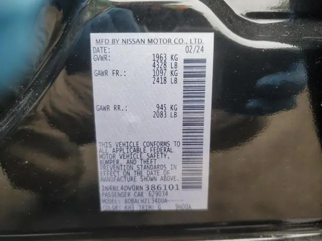 2024 NISSAN ALTIMA SV  