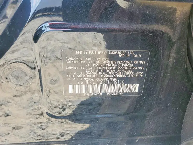 2015 SUBARU FORESTER 2.5I PREMIUM  