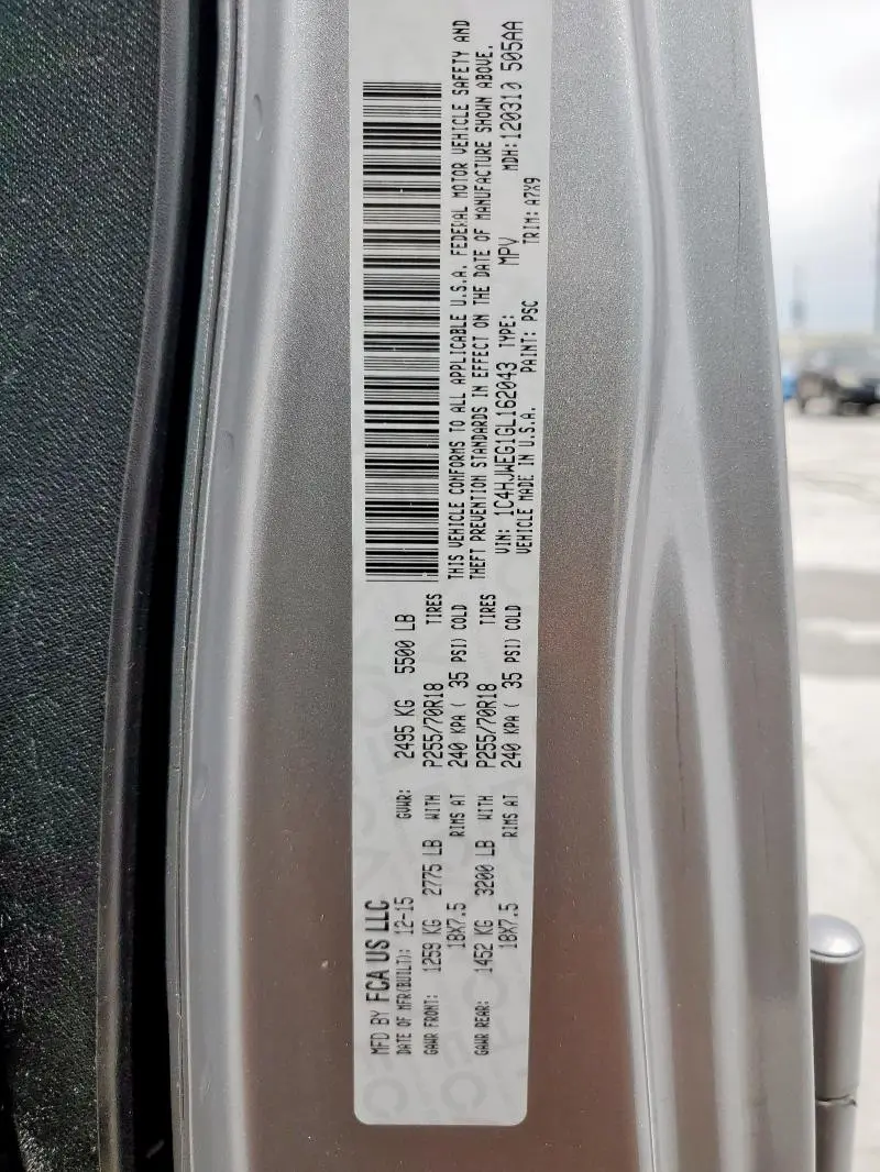 2016 JEEP WRANGLER UNLIMITED SAHARA  