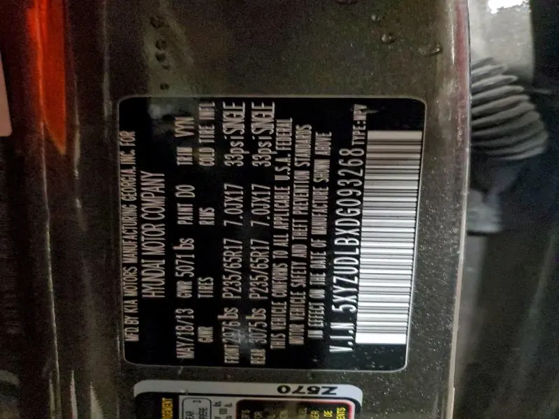 2013 HYUNDAI SANTA FE SPORT   