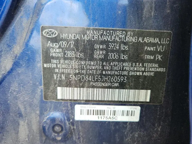 2018 HYUNDAI ELANTRA SEL  