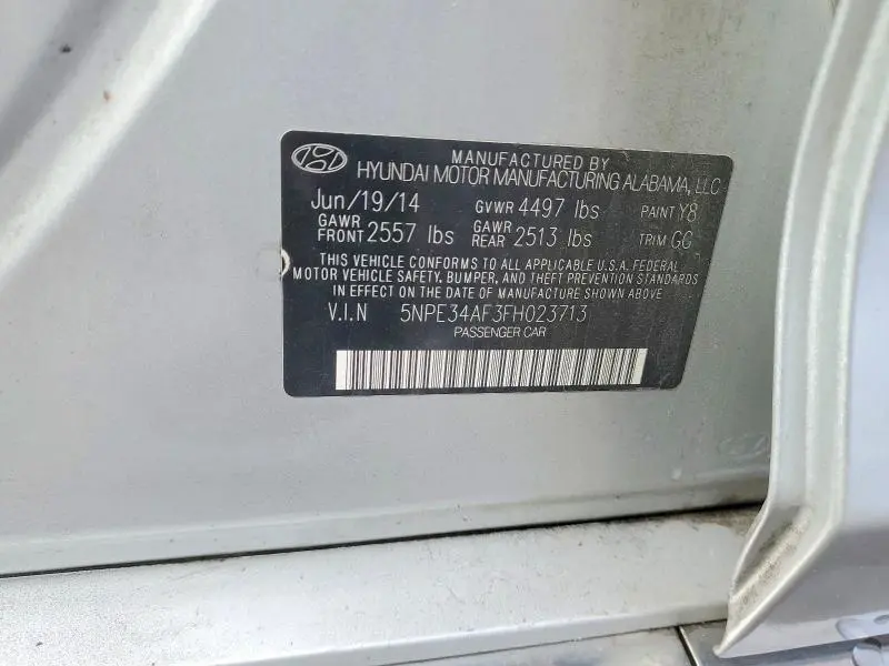 2015 HYUNDAI SONATA SPORT  