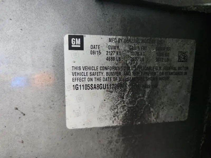 2016 CHEVROLET IMPALA LT  