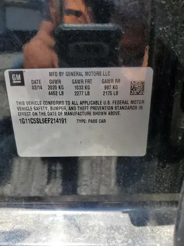 2014 CHEVROLET MALIBU 1LT  