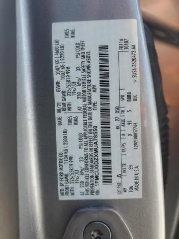 2021 FORD ESCAPE TITANIUM  