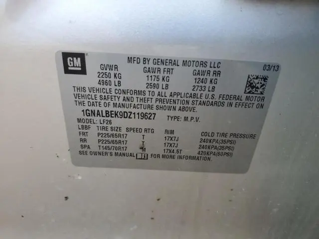 2013 CHEVROLET EQUINOX LS