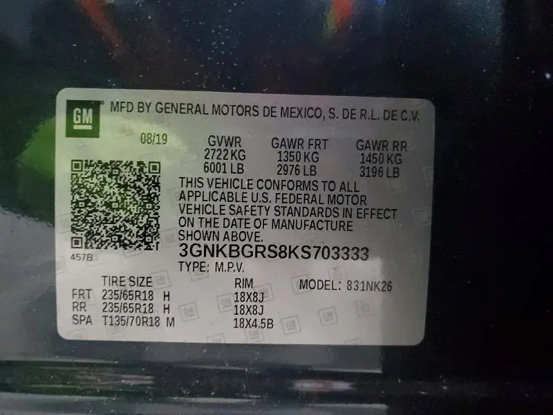 2019 CHEVROLET BLAZER 2LT  