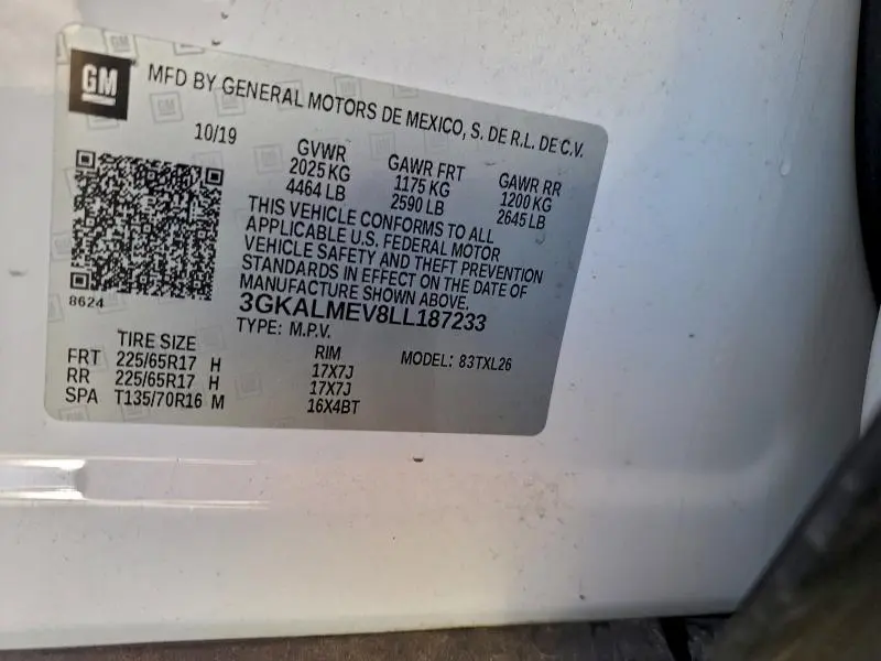 2020 GMC TERRAIN SLE  