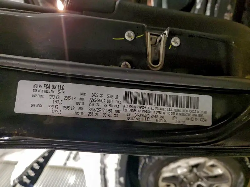 2019 JEEP CHEROKEE TRAILHAWK  