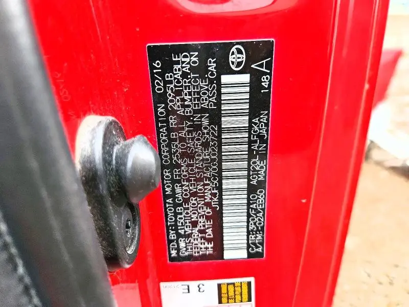 2016 SCION TC BASE  