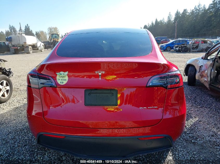 2021 TESLA MODEL Y LONG RANGE DUAL MOTOR ALL-WHEEL DRIVE