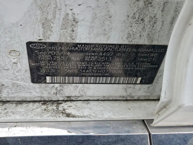 2015 HYUNDAI SONATA SPORT  