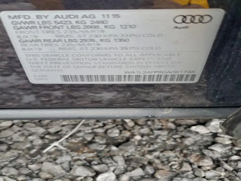 2016 AUDI Q5 PREMIUM PLUS  