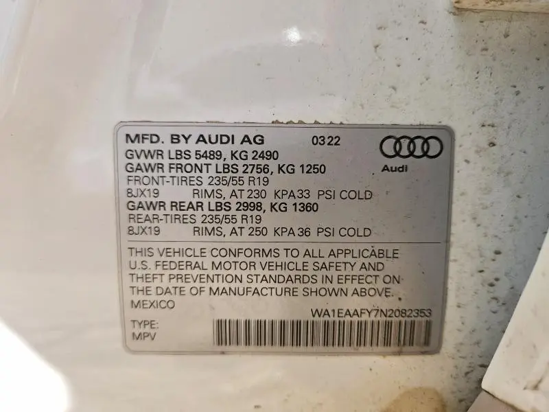 2022 AUDI Q5 PREMIUM PLUS 45  