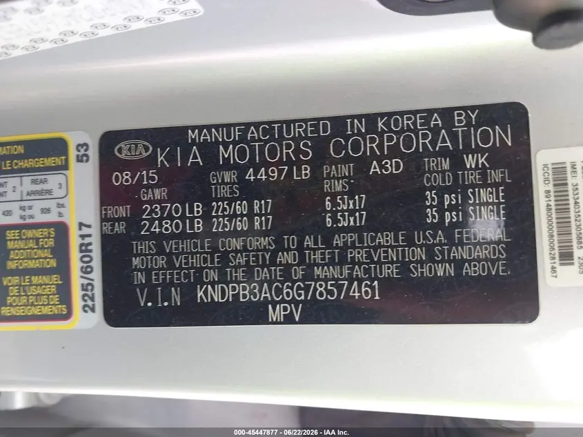 2016 KIA SPORTAGE LX