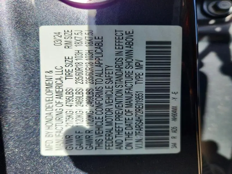 2024 HONDA CR-V EXL  