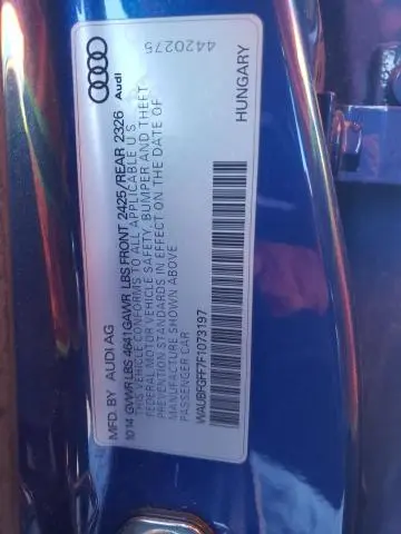 2015 AUDI S3 PREMIUM PLUS  