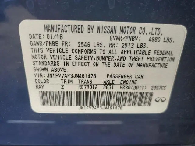 2018 INFINITI Q50 RED SPORT 400  