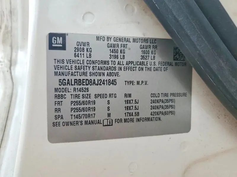 2012 BUICK ENCLAVE   