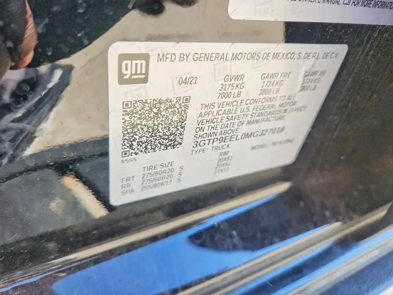 2021 GMC SIERRA K1500 AT4  