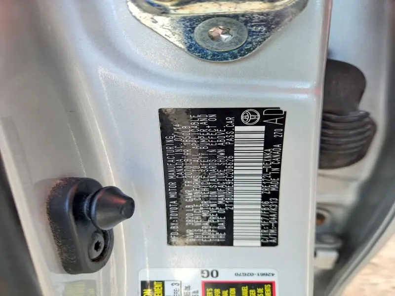 2014 TOYOTA COROLLA LE  