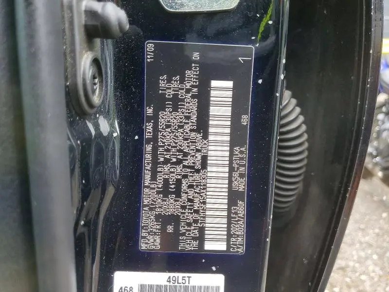 2010 TOYOTA TUNDRA CREWMAX LIMITED  
