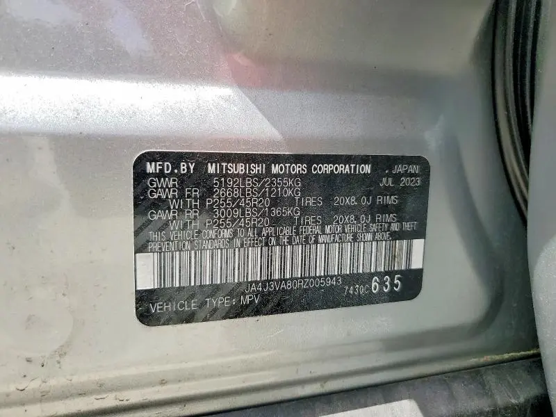 2024 MITSUBISHI OUTLANDER SE  