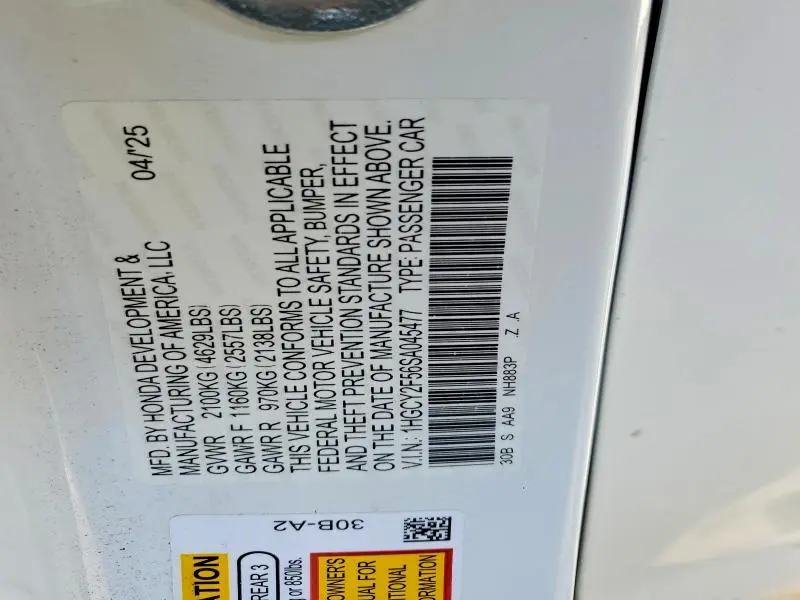2025 HONDA ACCORD HYBRID SPORT  