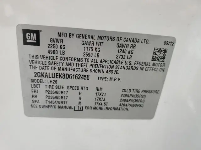 2013 GMC TERRAIN SLT  