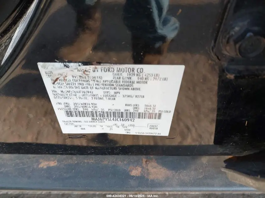 2018 FORD ECOSPORT S