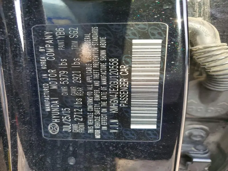 2016 HYUNDAI GENESIS 3.8L  