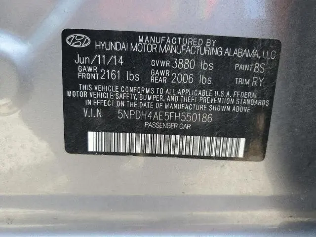 2015 HYUNDAI ELANTRA SE  