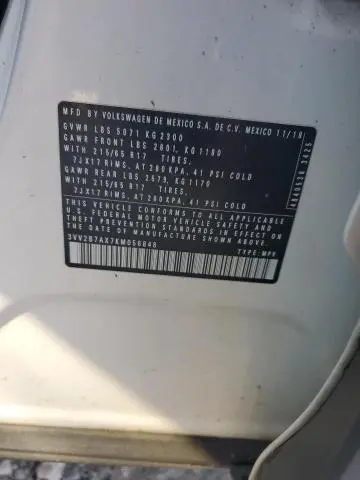 2019 VOLKSWAGEN TIGUAN SE  