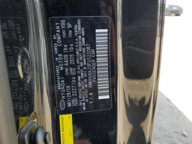 2015 HYUNDAI GENESIS COUPE 3.8L  