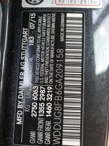 2016 MERCEDES-BENZ S 550 4MATIC  