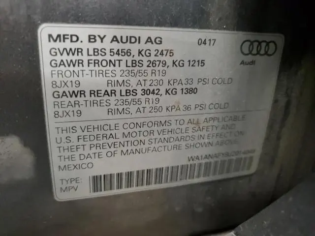 2018 AUDI Q5 PREMIUM  