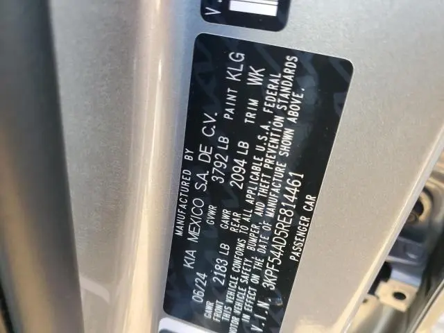 2024 KIA FORTE GT LINE  