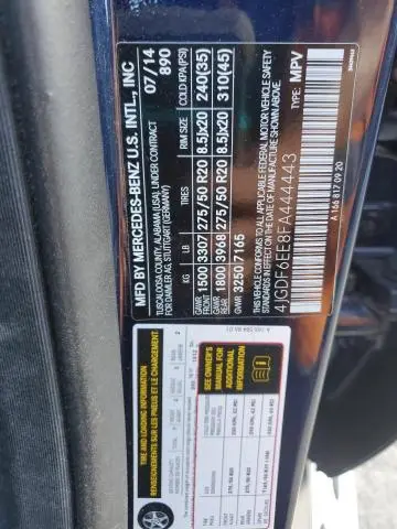 2015 MERCEDES-BENZ GL 450 4MATIC  