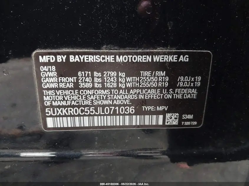 2018 BMW X5 XDRIVE35I