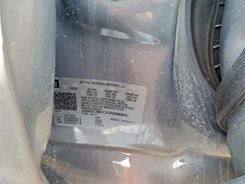 2018 CHEVROLET TAHOE C1500 LT  