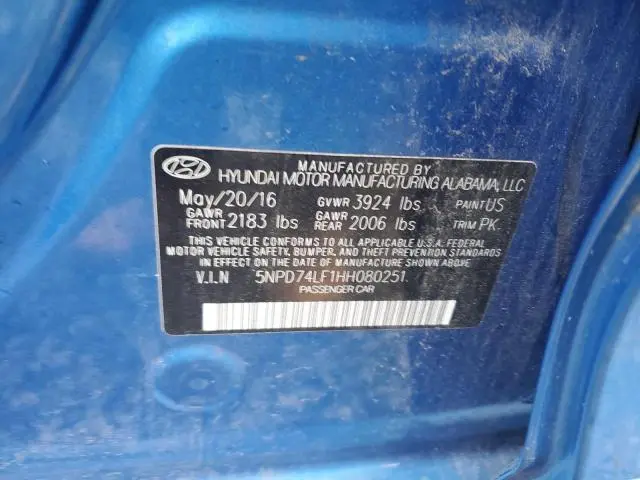 2017 HYUNDAI ELANTRA SE  