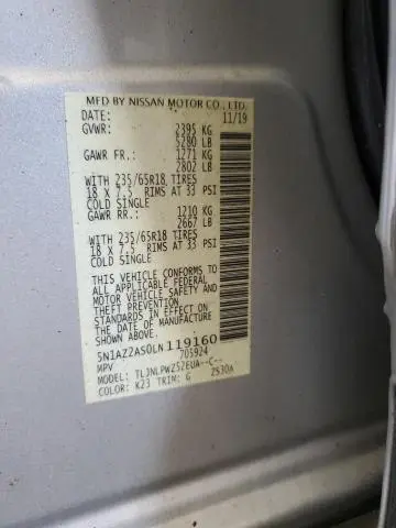 2020 NISSAN MURANO S  