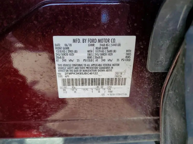 2018 FORD EDGE TITANIUM  